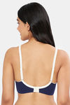 Amante Double Layered Non Wired Full Coverage T-Shirt Bra - Medievalblue Whitesmoke — thumbnail 2